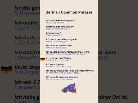 German Common Phrases Part 7 #LearnGerman