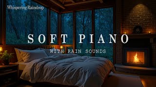 Relaxing Music & Rain Sounds 🌧️ Crackling Fireplace and Rain Sounds for Stress Relief, Healing 🔥