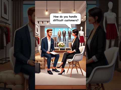 Job interview at a fashion store #fashion