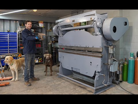 Setting up a 25 ton press brake