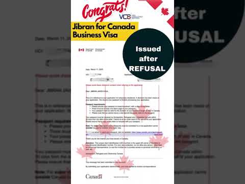 Canada Business Visa After Refusal | VCS | Call us 9319445557| #canada #canadavisa #immigrationvisa