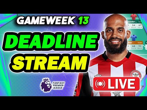 LIVE GAMEWEEK 13 DEADLINE STREAM | TEAM RATINGS | PLUS Q&A | Fantasy Premier League 2024/25