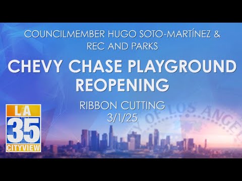 Chevy Chase Park Reopening Ribbon Cutting 3/1/25