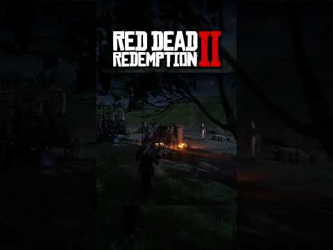 Red Dead Redemption 2 - NPC catches on fire by himself