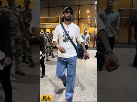 KL Rahul Spotted at Airport After Champions Trophy #klrahul #shortsvideo