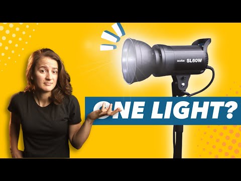 One light setup with Godox SL-60w