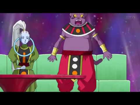 Champa is scared of Goku and Hit