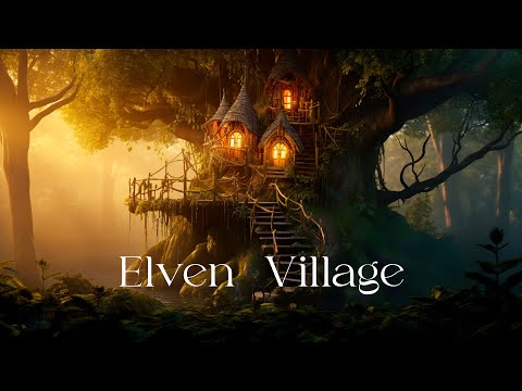 Elven Village - Soothing Fantasy Ambient Music - Background Ambience for Sleep and Meditation