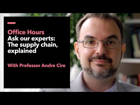 Associate Professor Andre Cire answers your questions on the supply chain