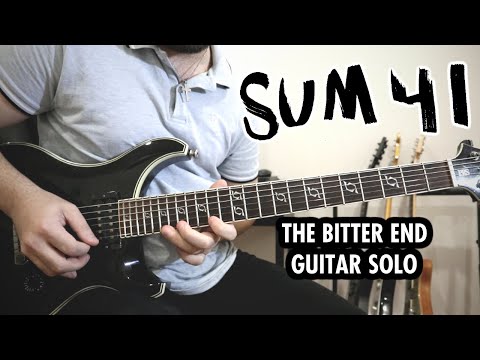 Sum 41 - The Bitter End (Guitar Solo Cover, with Tabs)