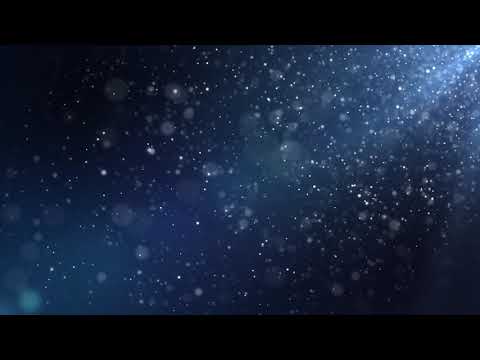 Flying Dust Particles On A Blue Background Looped Animation | Free HD Version Footage