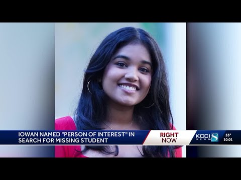 Iowan named as person of interest in case of missing Pittsburgh student, Sudiksha Konanki