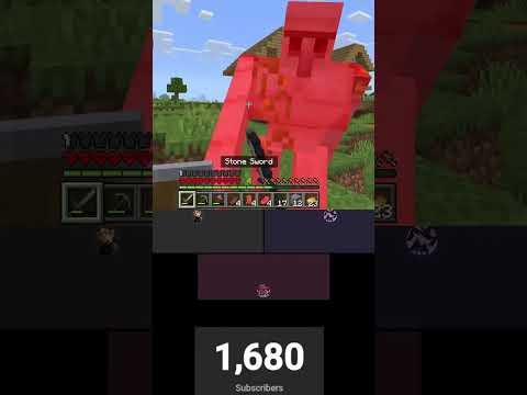 Minecraft Mayhem  Player vs  Iron Golem Showdown!