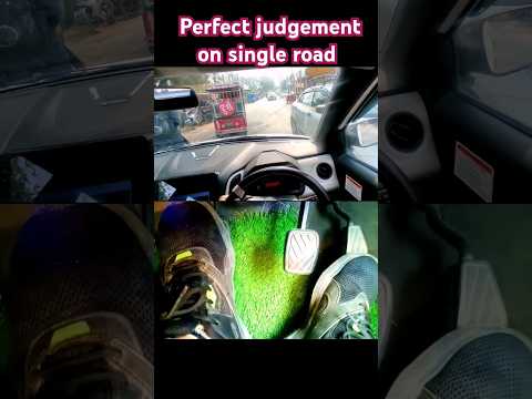 Perfect judgement on single road #sainicardrive #sainicardrive #cardrivingtips #cardriving #facts