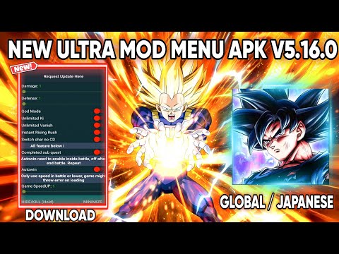 Dragon Ball Legends v5.16.0 ULTRA MOD MENU APK / 10+ Features Mod / Dragon Ball Legends Hack