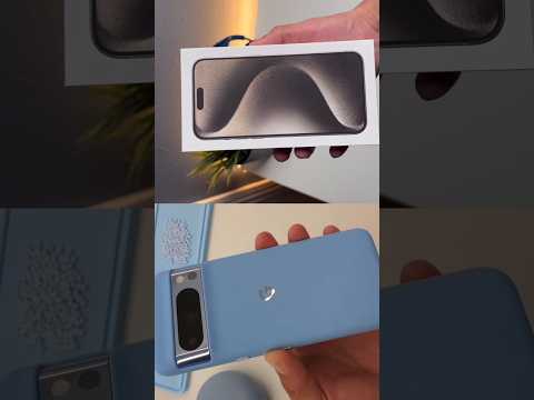 Quick unbox Apple iPhone 15 pro Max vs Google pixel 8 #shorts