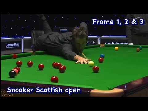 Snooker Scottish open Ronnie O’Sullivan Vs Li hang ( frame 1, 2 & 3).