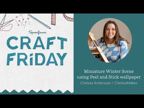 Create a Miniature Holiday Scene with Chelsea Andersson  | Spoonflower