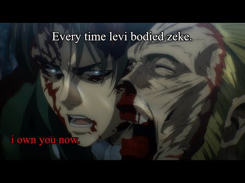 All Of Levi and Zeke Fights in Under 8 Minutes