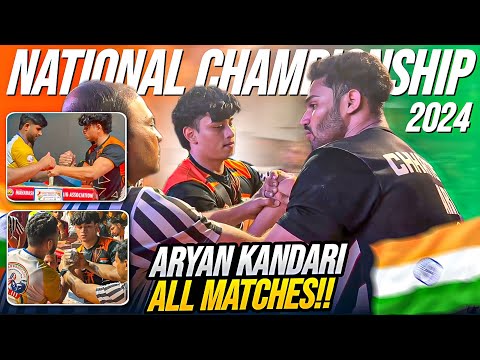 //NATIONAL CHAMPIONSHIP 🇮🇳 2024 ALL MATCHES OF ARYAN KANDARI💪//