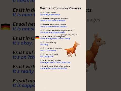 German Common Expressions Part 24 #LearnGerman #GermanPhrases