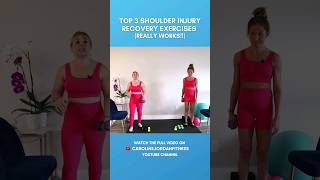 Top 3 Shoulder Injury Recovery Exercises #carolinejordan #exercise #fitnesscoach #fitness #health