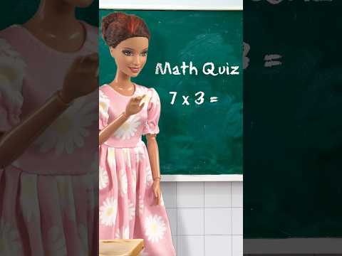 Math is easy! 📚 #shorts #school #maths #quiz #barbie