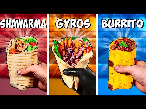 Shawarma vs Gyros vs Burrito