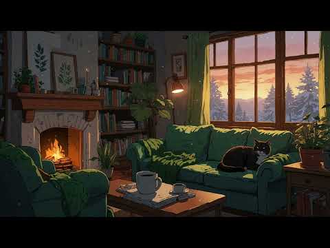 🔥 Lofi Beats & Fireplace Glow: The Ultimate Chill Vibes 🔥🎶