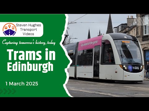 Trams in Edinburgh 1 March 2025