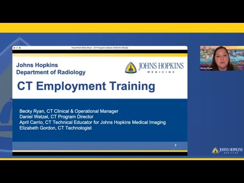 Getting Paid to Learn CT at Johns Hopkins