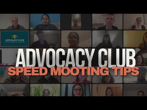 Top Mooting Tips - by the Advocacy Club