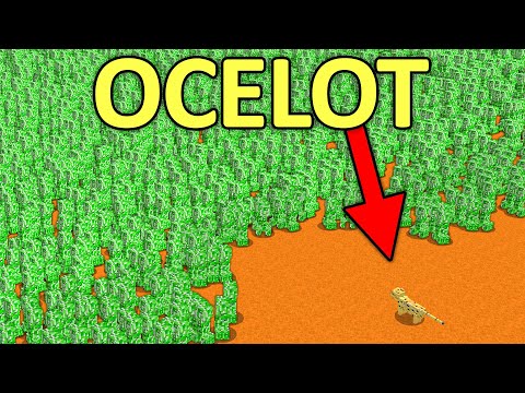 100,000 Creepers VS 1 Ocelot!