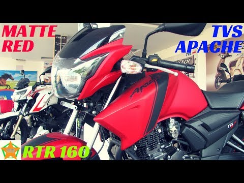 2018 MATTE RED EDITION TVS APACHE RTR 160 WALKAROUND, FULL DETAILS REVIEW | PRICE,FEATURES,ETC.