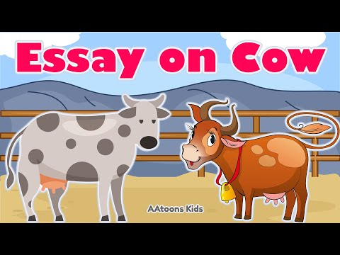 Essay on Cow | Essay on Cow in English | Essay for kids | @AAtoonsKids