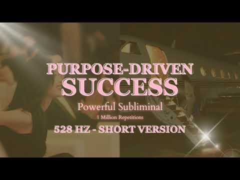 [Short Version] LIFE PURPOSE + EXTREME SUCCESSS - Powerful Subliminal - 1 Million Repetitions