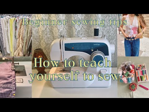 how you can learn to sew for free! How I taught myself to sew