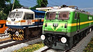 Sengottai EXPRESS LP Change at DINDIGUL || Indian Train Simulator Gameplay