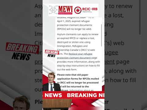 Canada Expired refugee protection claimant documents no longer valid as of April 1, 2025 #ytshorts