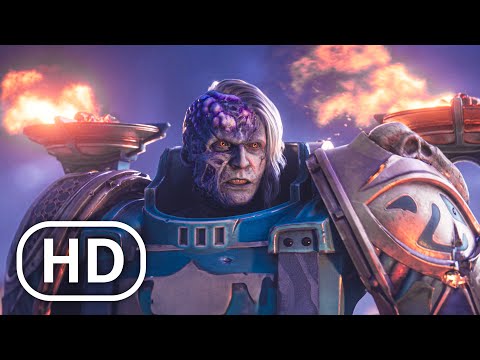 Space Marine 2 Ultramarines vs Lord of Change Fight Scene - Warhammer 40K