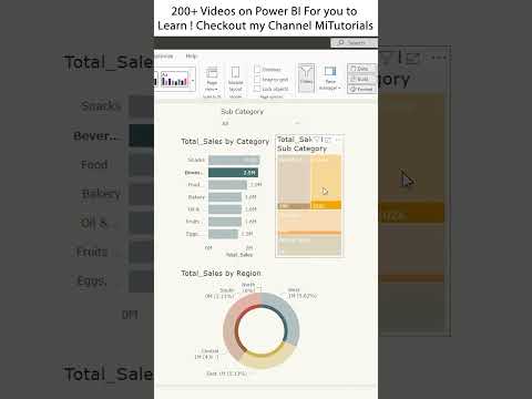 How to Make Slicer not Filter a Particular Visual in Power BI | MiTutorials | Interaction in PowerBI