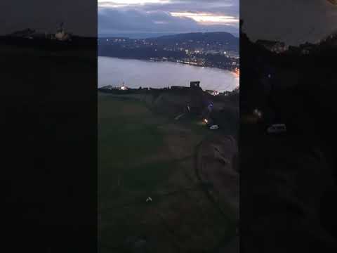 Scarborough castle at night  #shortsvideo  #dronevideo  #Scarborough