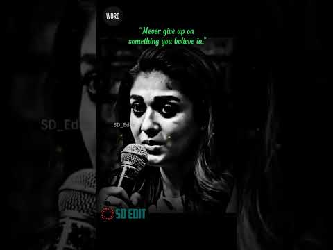 True words 💖|Tamil Motivational speech | Motivational WhatsApp Status💖 |  nayanthara Speech