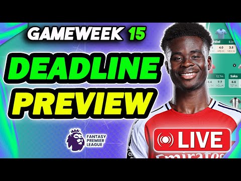 LIVE GAMEWEEK 15 PREVIEW | PLUS Q&A | Fantasy Premier League 2024/25