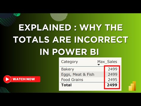 Why Incorrect Totals in Power BI ? How to Fix Incorrect totals | MiTutorials | #PowerBI