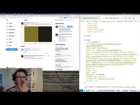 Building Twitter embeds without JavaScript – #CodeWithSwiz ep29