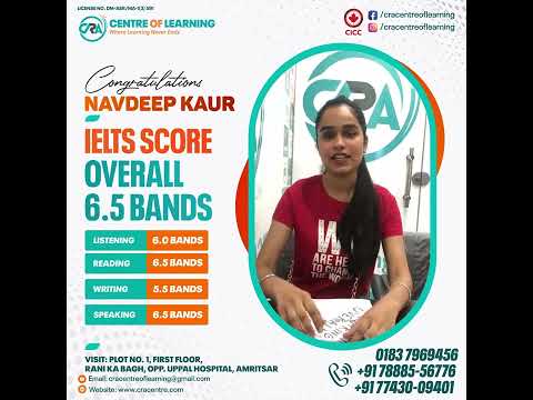 Navdeep Kaur IELTS Result