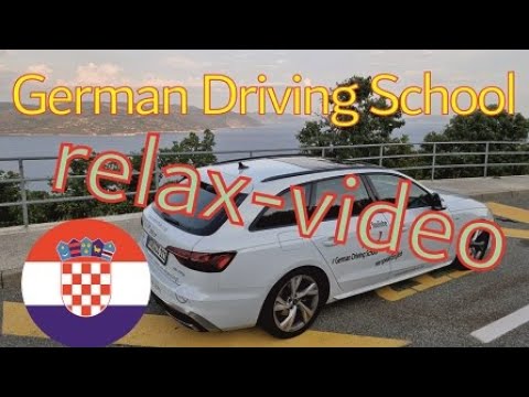 Relax video - Croatia - just driving - no talking - coast road -  German Driving School