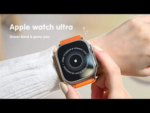 Apple Watch Ultra unboxing 🧡 aesthetic ｜accessories | gameplay