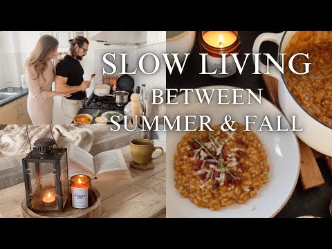 🍁🌻 Transition from Summer to Autumn in English Countryside, Pumpkin Risotto, cosy UK vlog